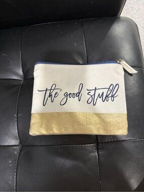 The Good Stuff Cosmetic Bag Pouch by Olive & Hill